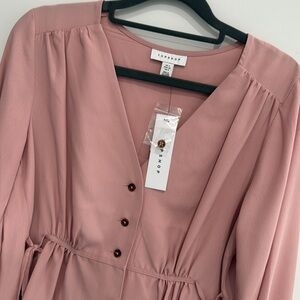 Topshop long sleeve shirt size 0